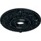 Ekena Millwork Rose Ceiling Medallion (Fits Canopies up to 7 1/4"), 18"OD x 3 1/2"ID x 1 1/2"P, Night Shade CM18RONSF - alternate 3
